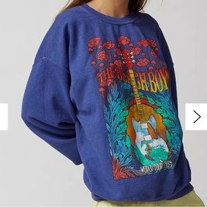 The Beach Boys World Tour 1984 Oversized Crewneck Sz L/XL